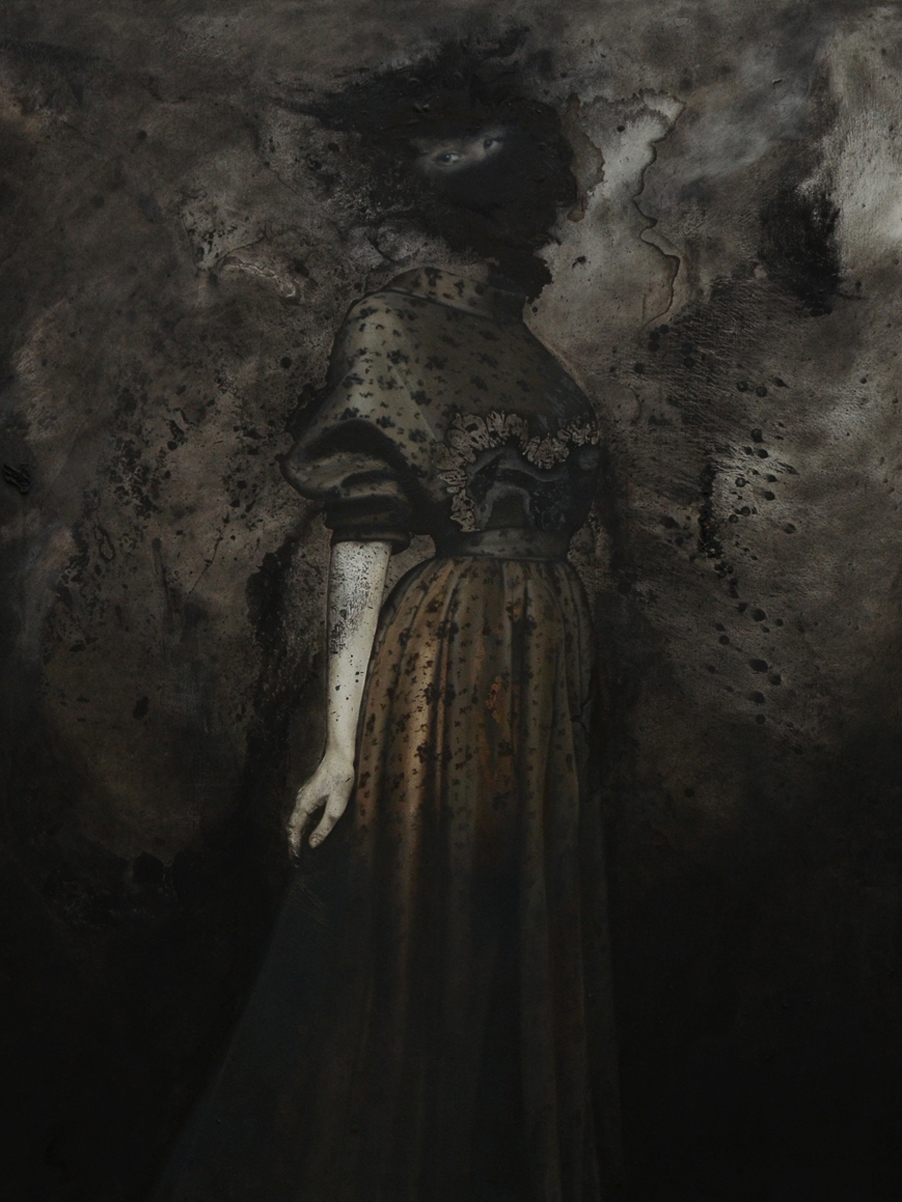 Anielka Hampson Painting Returning to Dust